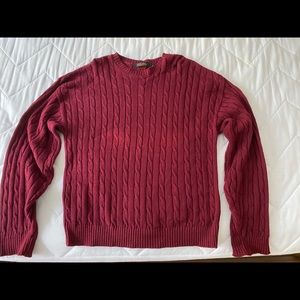 Cable knit sweater